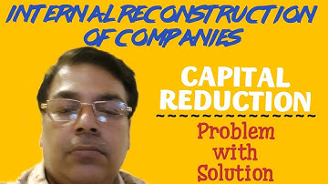 #11 CAPITAL REDUCTION-(PROBLEM WITH SOLUTION)  CORPORATE ACCOUNT FOR B. COM.