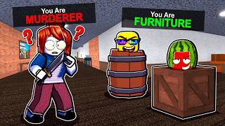 Hiding as FURNITURE in Murder Mystery 2