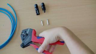 Instruction video how to terminate (crimp) a MC4 PV wire with just one Tool.