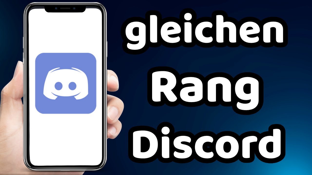 Wie gebe ich allen den gleichen Rang bei Discord - YouTube