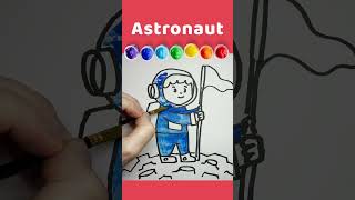Astronaut  | drawing trainingstep | by step guide | Children Drawing | study | creativity