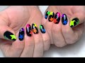 🎨NEON STARS • Watch Me Work • Nail Art Tutorial • Nailed It Beauty🎨