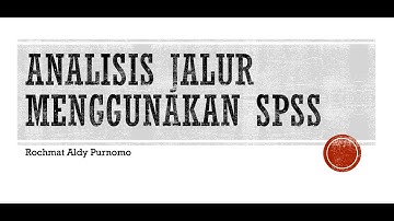 Analisis Jalur (Path Analysis) menggunakan SPSS