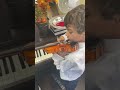4 Year Old “Playing” the Violin with Me #cute #youngmusician #littlebrother #little #mini #shorts