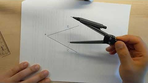 Geometry Construction: constructing an angle bisector to a given angle
