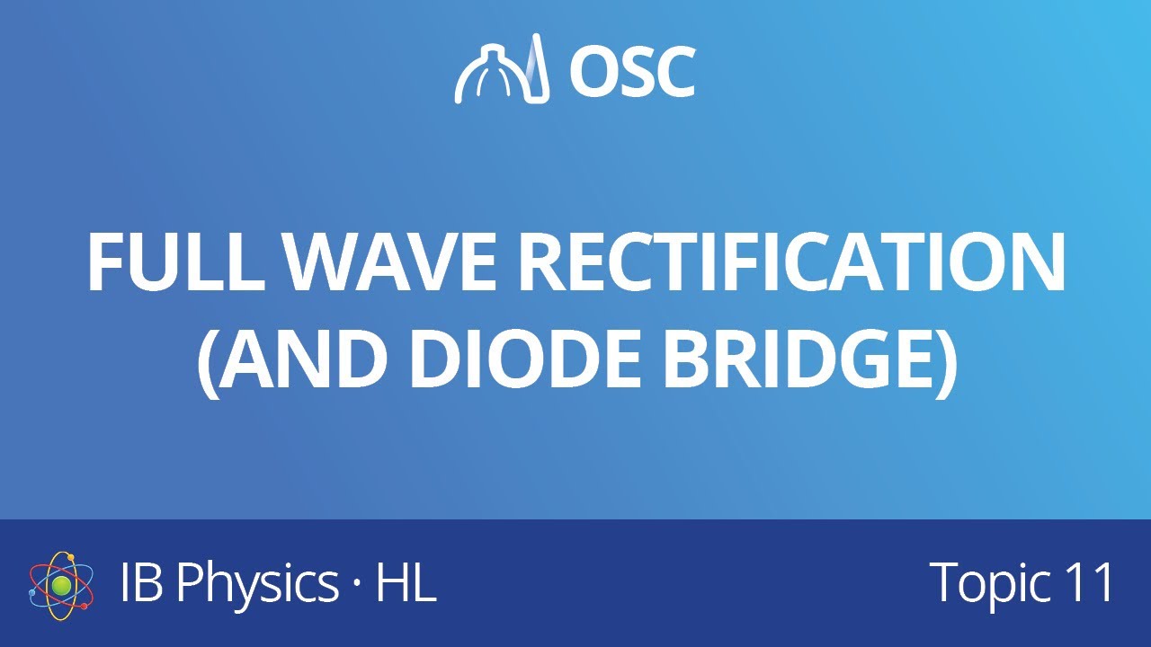 ⁣Full wave rectification and diode bridge [IB Physics HL]