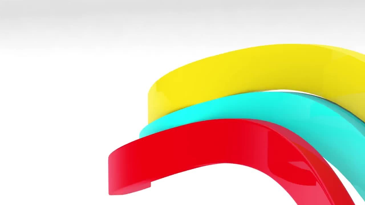 3D Ribbons Logo After Effects Templates
