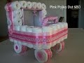 diaper,s stroller | diapers diy carriage | baby shower gift ideas