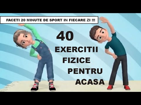 Complex de 40 exercitii fizice 🏋️ pentru acasa 🏠 Gimnastica pentru copii 🧘 Kids workout