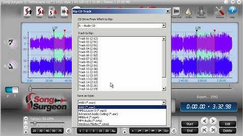 Song Surgeon Version 3 - Discussion of quality settings for different audio file formats