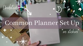 @SterlingInk A5 Undated Common Planner A FULL SET UP