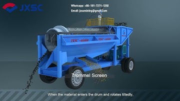 Trommel Screens - Wash & Screen Ore With Less Mud, Customizable Portable
