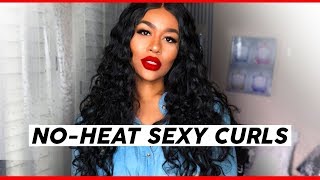 HOW TO MAKE NO HEAT CURLS EASILY !!! Ft. DSOAR HAIR