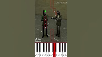 Skibidi War Chap 35 @BabySchool  Skibidi Toilet Animation   Octave Piano Tutorial