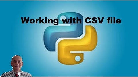 Python Beginners Tutorial  - Working with CSV file | CSV File Parsing