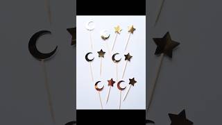 moon and star cupcake toppers youtubeshorts shorts smallbusiness cupcaketoppers