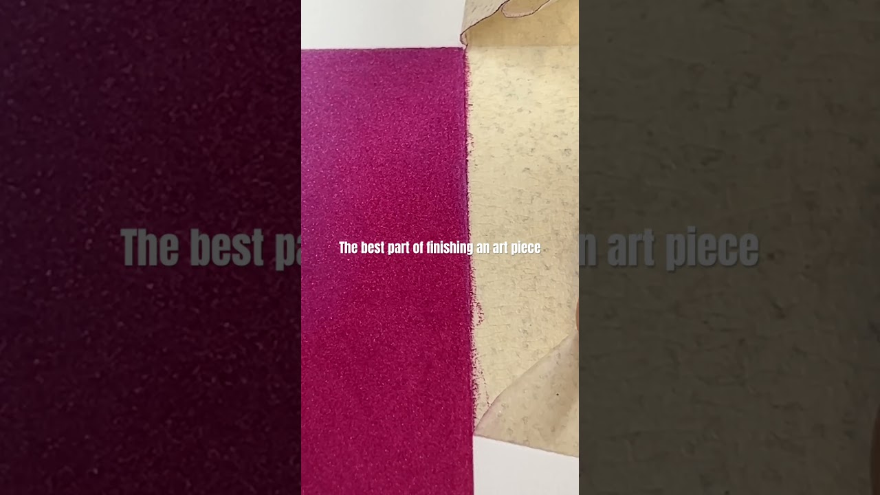 The best part of finishing an art piece |  #artshorts #drawing #ombre