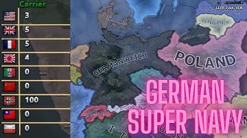 WHAT IF GERMANY HAD THE BIGGEST NAVY IN WW2  /  HOI4 TIMELAPSE