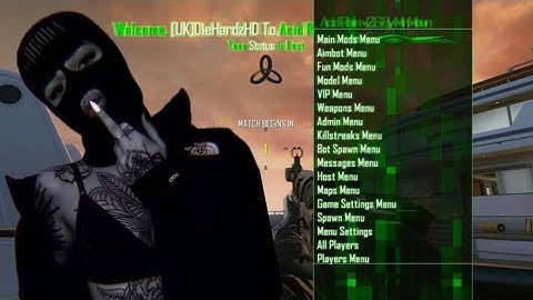 BLACK OPS 2 ACID RAIN V2.6 GSC MOD MENU CFW PS3