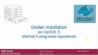 Docker installation on CentOS 7 Method 3