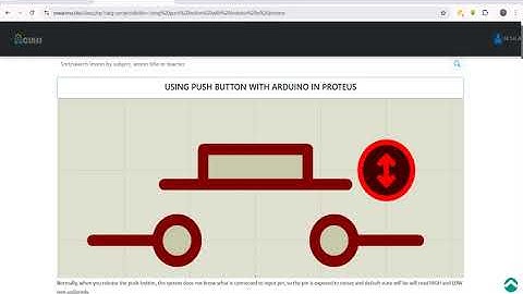 how to use push button in proteus | push button in proteus tutorial