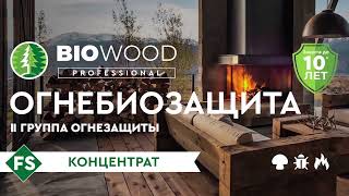 Огнебиозащита для древесины. Инновационный, эффективный состав BIOWOOD FS