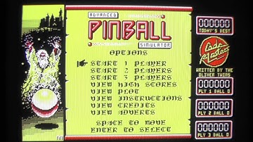 Simulator September #1:  Advanced Pinball Simulator (C64/CPC/Spectrum)