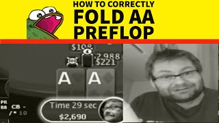 CTO Poker Lesson - Folding AA Preflop