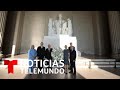 Andrés Manuel López Obrador visita el monumento a Abraham Lincoln en Washington D.C. |  Telemundo