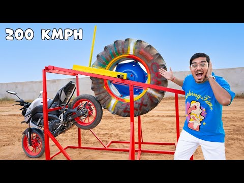 Giant Tractor Tyre Launcher- 200 Kmph | Super Powerful