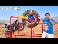 Giant tractor tyre launcher 200 kmph  super powerful