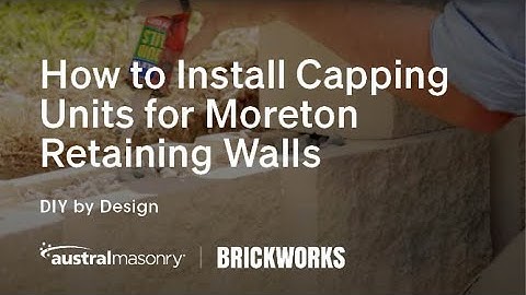 How to Install Moreton Retaining Wall Capping Units // DIY by Design