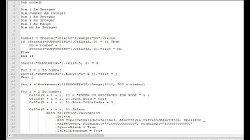 My Structural Analysis Program in Excel VBA (more than 7000 lines of code!!)