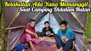 Horror‼️Diguyur hujan deras ketakutan diteror saat camping didalam hutan, relaxing rain sound