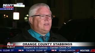 Multiple people are dead, and one person is in custody after a series
of stabbings across orange county, california. kcbs los angeles
reports that multipl...
