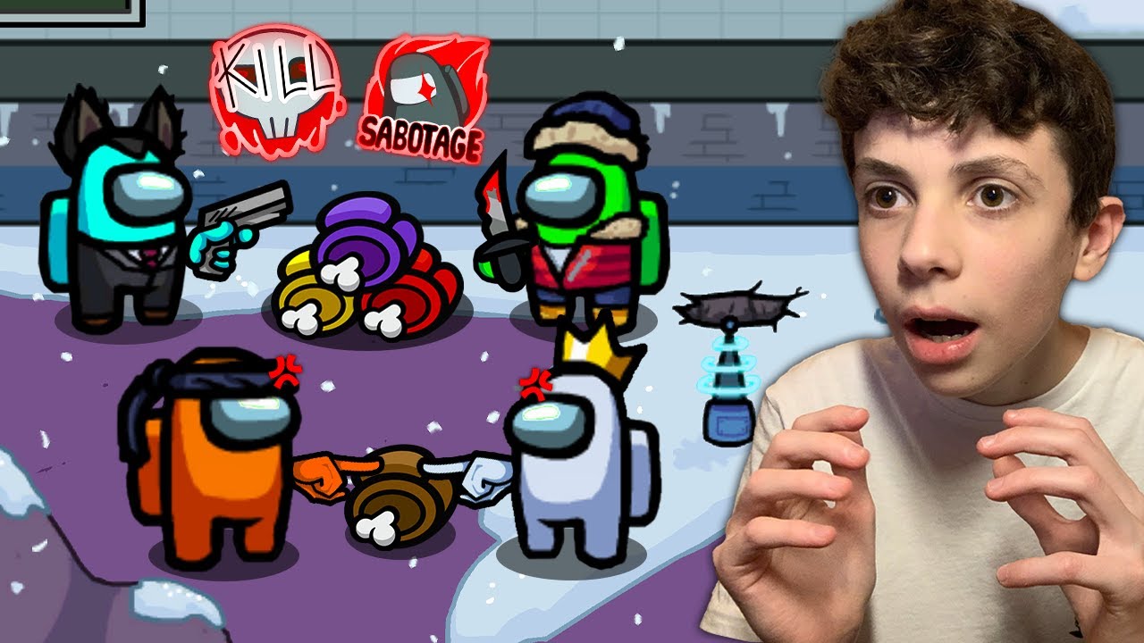 אני ופריזי הרוצחים הבלתי מנוצחים באמונג אס.. (הכאוס שגרם לניצחון!)