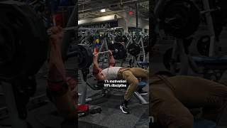 its all discipline & consistency. #gym #motivation #fitness #benchpress #bodybuilding #trending #345