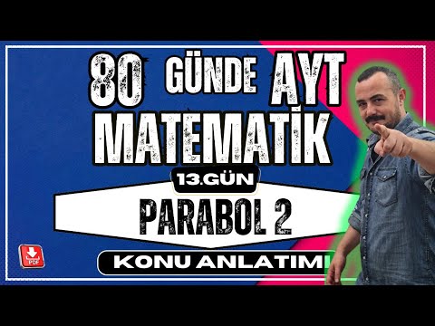 🟥Parabol 2 |  Parabol Grafiği Çizme ✅80 Günde AYT Matematik | AYT Matematik Konu Anlatımı💯