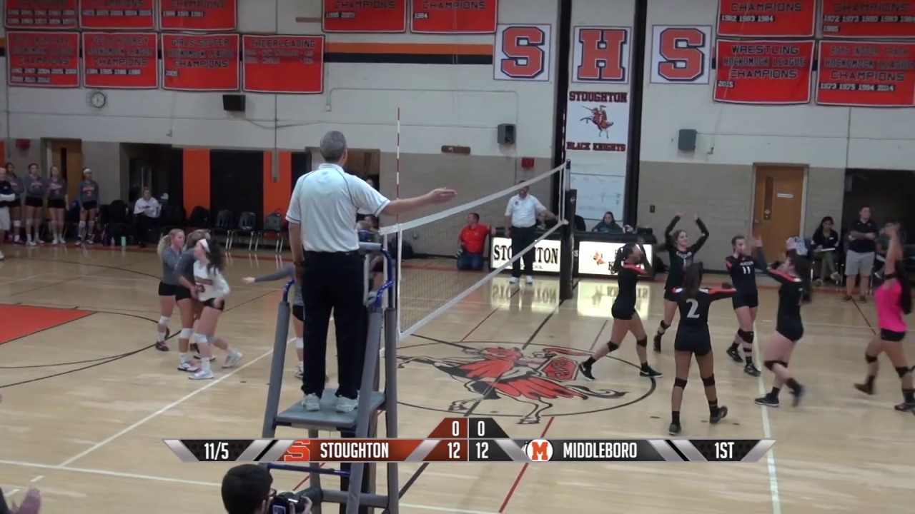 D2 South Quarterfinal: Stoughton High Volleyball vs Middleboro (11-5-18)