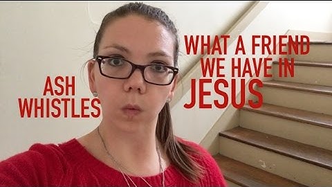 Girl whistles old hymn in abandoned stairway [What a friend we have in Jesus]