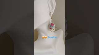 Paper Quilling Jhumkas ,Handmade jewelry #jewelry #diy #shorts