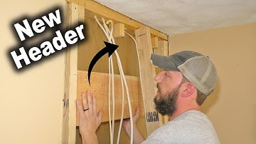Installing a Door Header in a Load Bearing Wall | The Fixer Clips