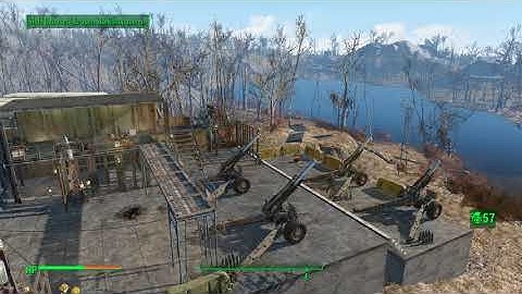 Fallout 4 Angry Artillery and M110 Howitzer Demonstration