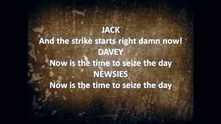 Newsies - Seize The Day (karaoke) Dance cut