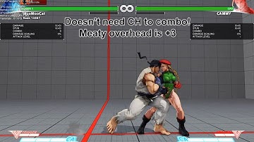 SFV - Ryu overhead combo and practical use