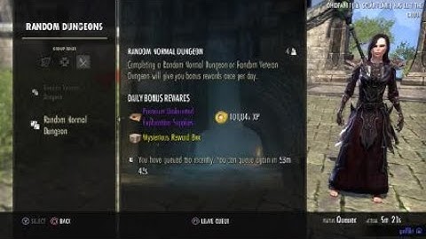 ESO Glitch: 1 hour dungeon finder cooldown STILL AFTER A YEAR!!!!!!
