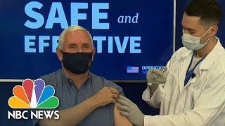 Pence Receives Covid Vaccine On Live Television | NBC Nightly News