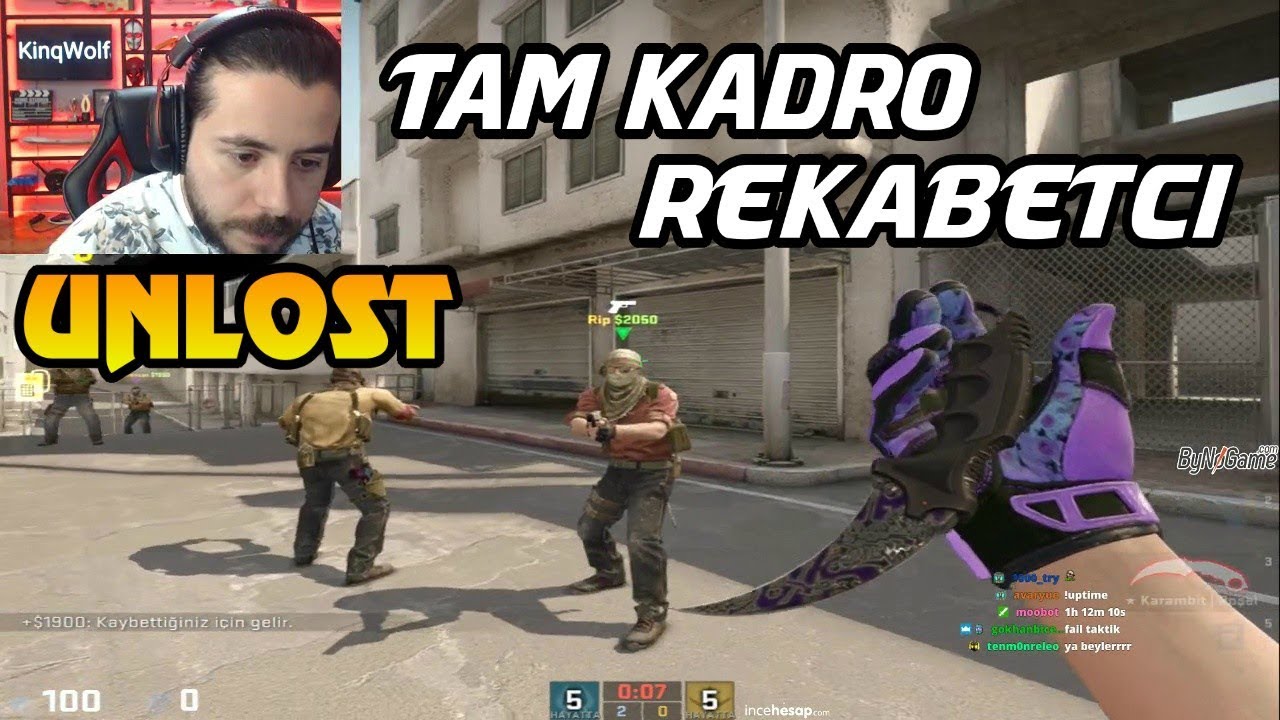 UNLOST TAM KADRO CS GO REKABETÇİ GLOBAL MAÇI DUST 2 (07.02.2018)