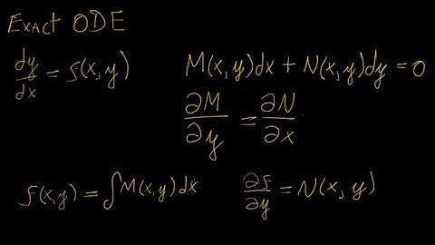 Exact Differential Equations | Differential Equations | LetThereBeMath |