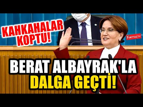 Meral Akşener Berat Albayrak ile dalga geçti... Kendini tutamadı o da güldü!